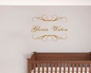 Customized Name Monogram Vinyl Decal Nursery Sticker